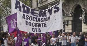 Paro de docentes de Ademys.