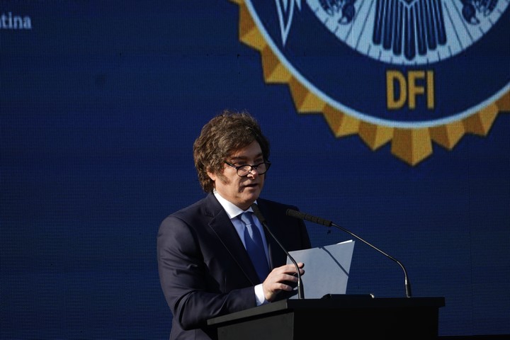 Javier Milei presentó la reforma de la Policía Federal.